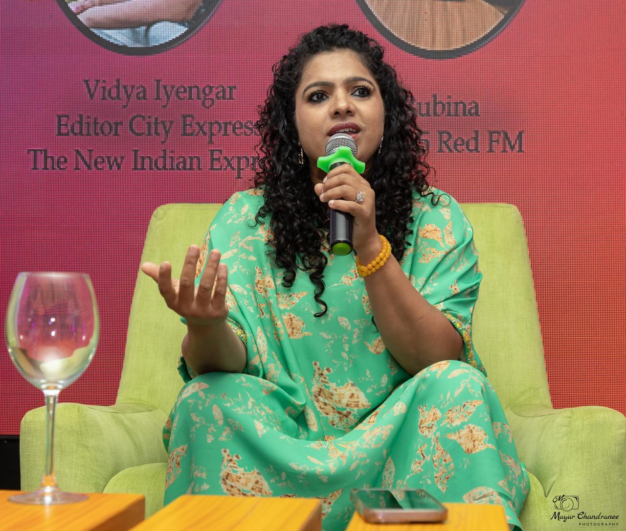 Rubina Patel @ the New Indian Express Vidya Iyengar program