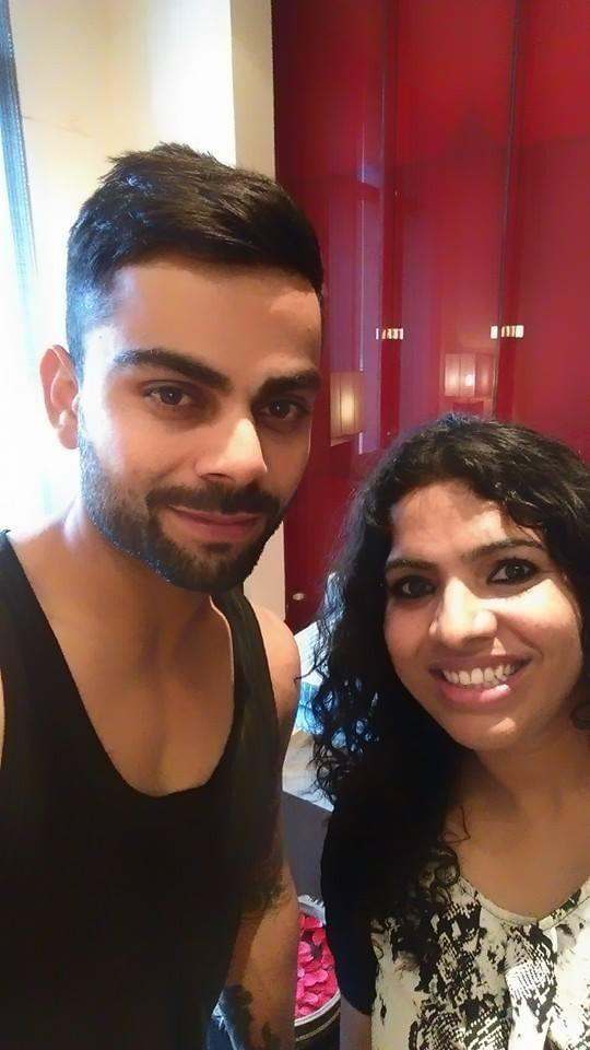 Rubina shares a proud moment with the legendary cricketer Virat Kohli